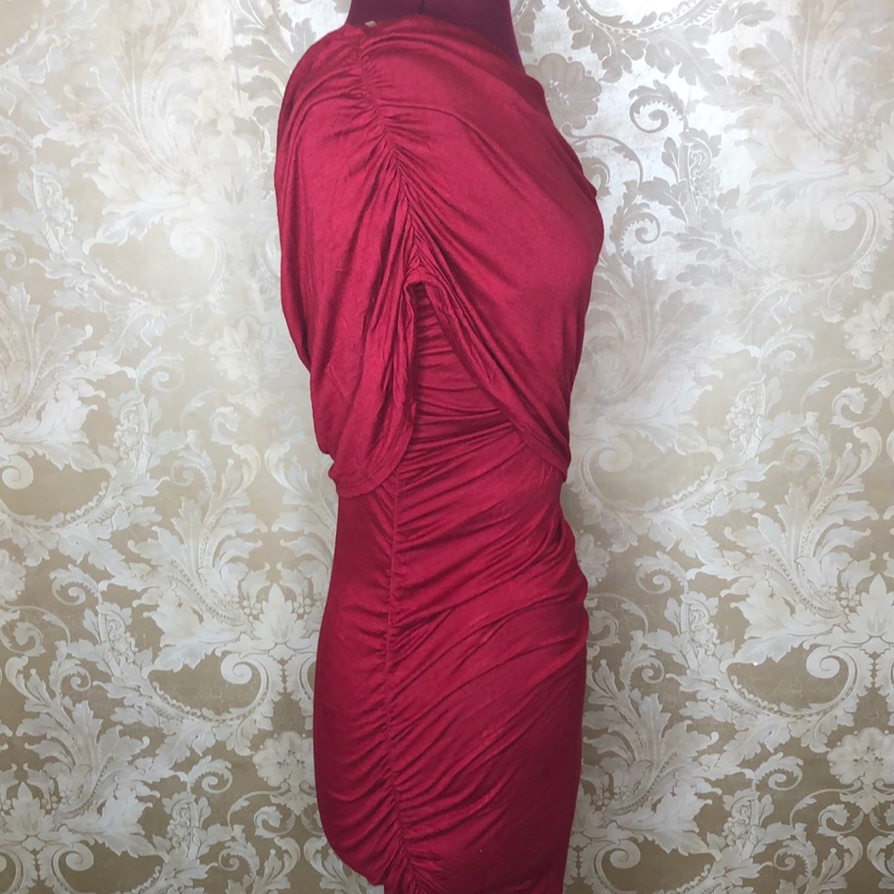 Body Central Wine Colored Off The Shoulder Dress Size S - Picture 4 of 4